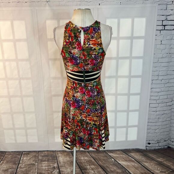 🔥5 for$25🔥 Weston sleeveless stripe floral mixed print jersey sundress - Picture 5 of 10